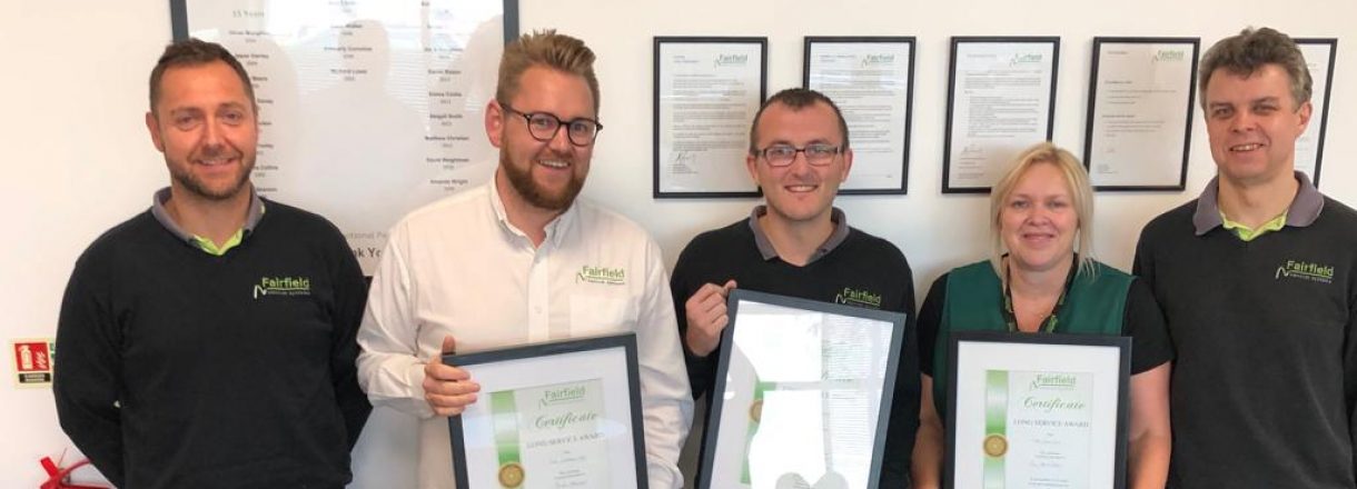 Employees reach long service milestones