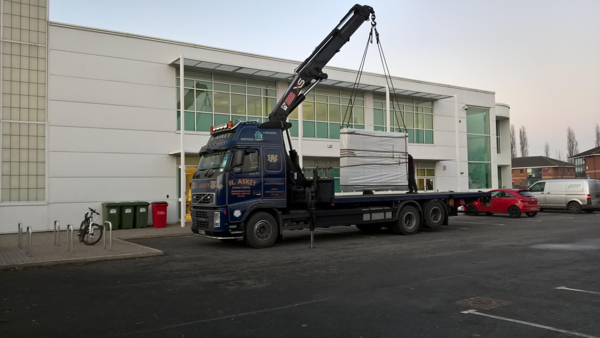 Water Ride System Leaves for Site